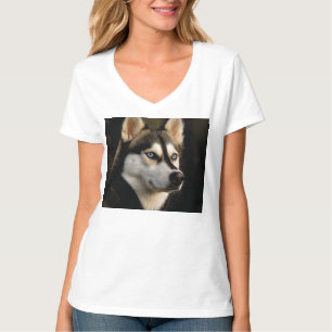 Camiseta Beautiful Husky Throw Pillow