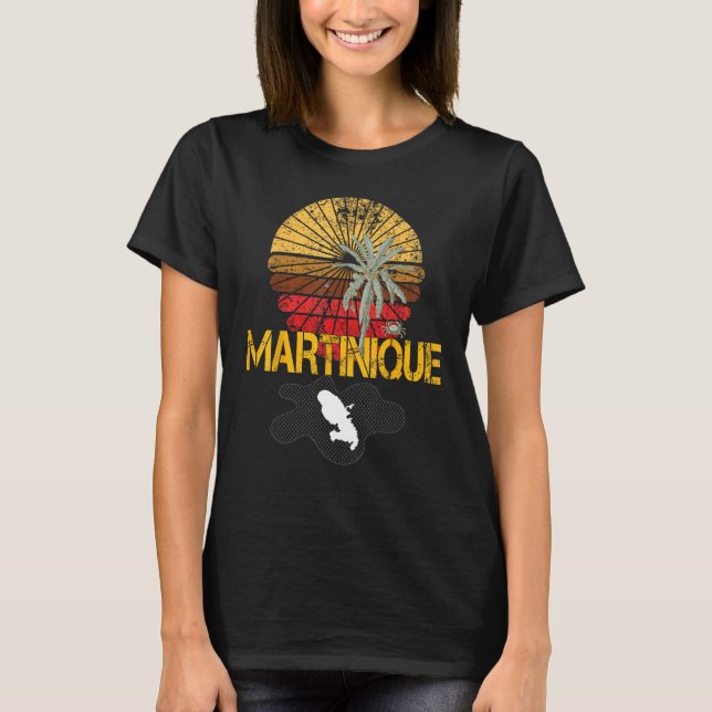 Camiseta Beautiful  idea map of Martinique Madinina 972 (Frente)