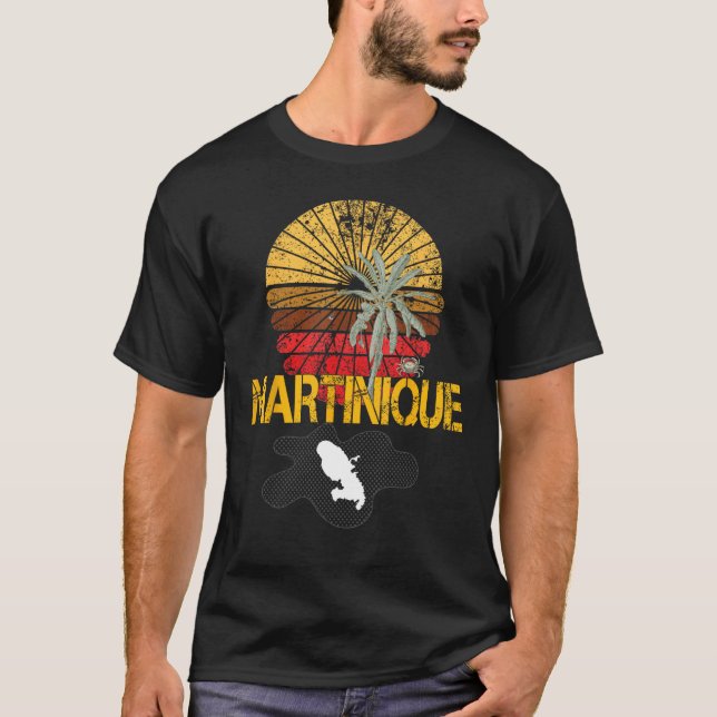 Camiseta Beautiful  idea map of Martinique Madinina 972 (Frente)