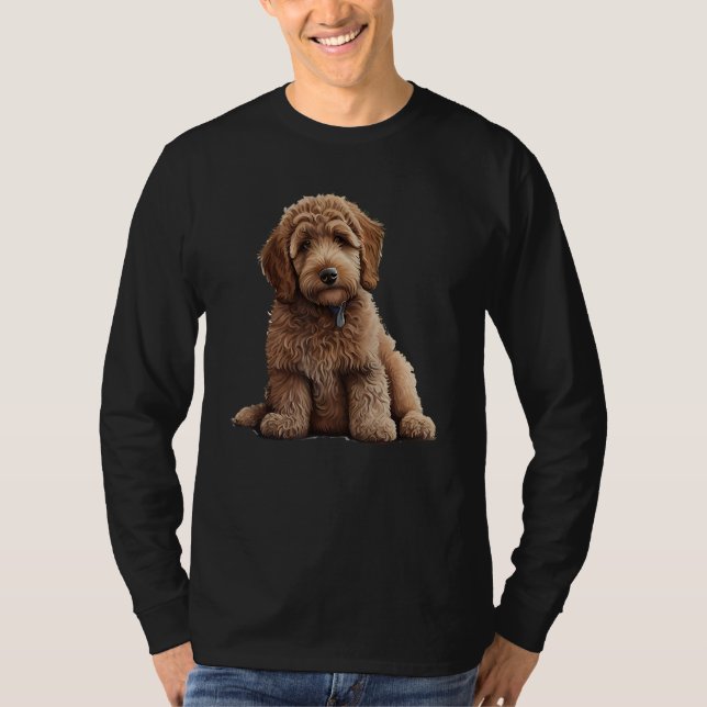 Camiseta Beautiful Labradoodle Labrador Poodle Motif  Famil (Frente)