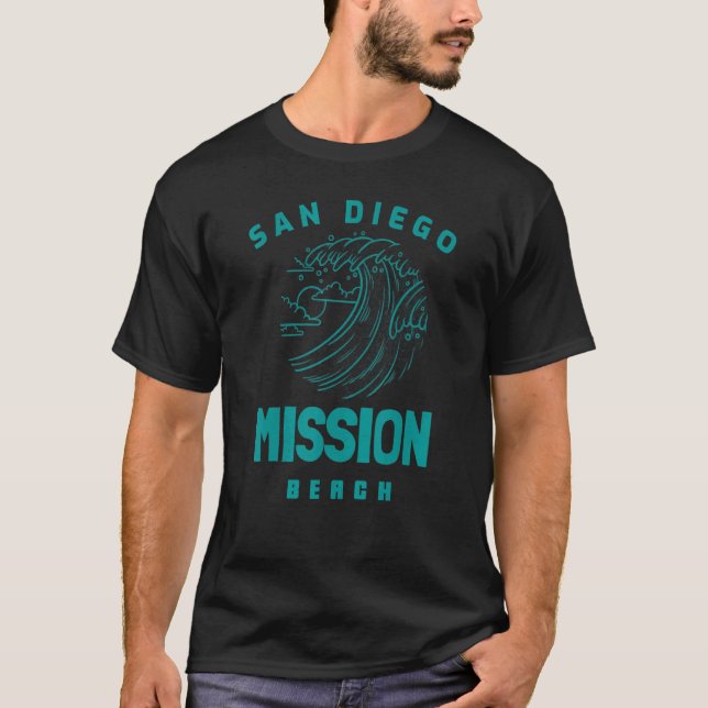 Camiseta Beautiful Mission Beach San Diego California (Frente)