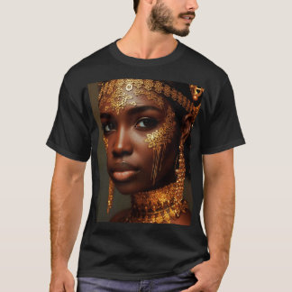 Camiseta Beautiful Nubian Goddess in Gold