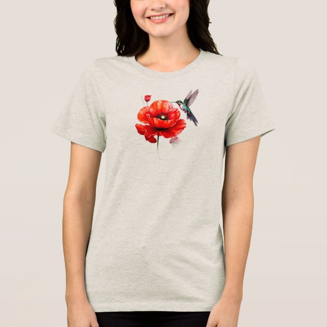 Camiseta Beautiful Red Poppy In All Its Glory (Frente)
