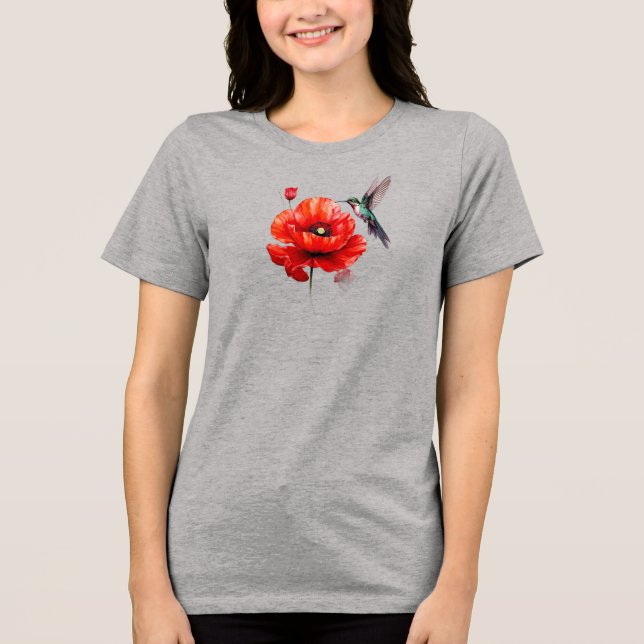 Camiseta Beautiful Red Poppy In All Its Glory (Frente)