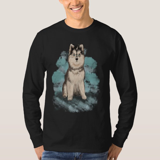 Camiseta Beautiful Siberian Husky (Frente)
