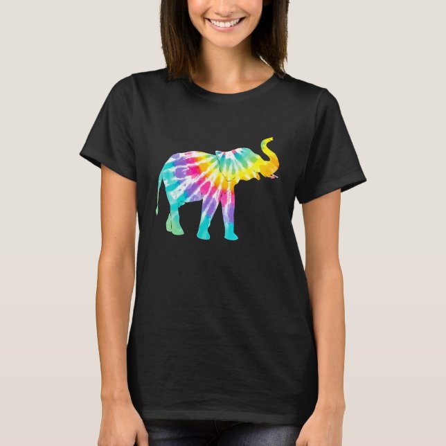 Camiseta Beautiful Tie Dye Elephant (Frente)