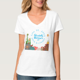 Camiseta Beautiful Under the Sea Plant Fish Coral Birthday 