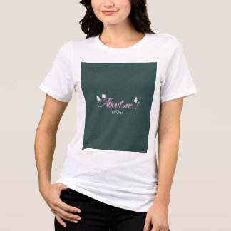 Camiseta Beautiful white shirt with green
