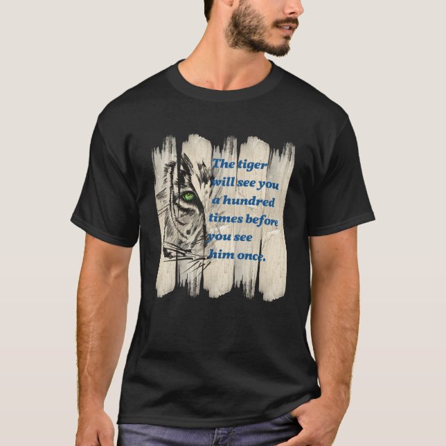 Camiseta Beautiful Wild Cat Quote Graphic Idea (Frente)