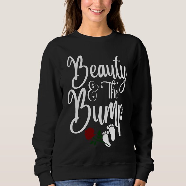 Camiseta Beauty And Bump Nice Pregnancy Message (Frente)