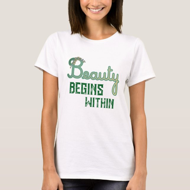 Camiseta Beauty Botanical Typography (Frente)
