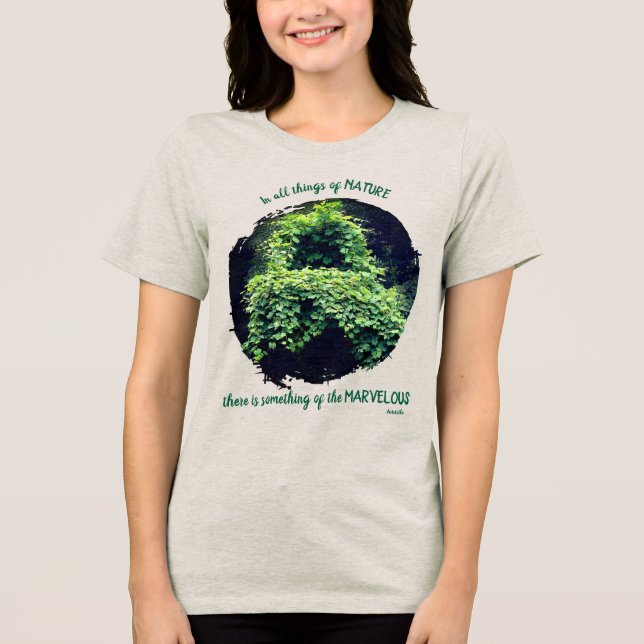 Camiseta Beauty In Nature Vines Inspirational Quote  (Frente)