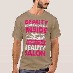 Camiseta Beauty Salon Makeup Artista Cosmetologista Gift