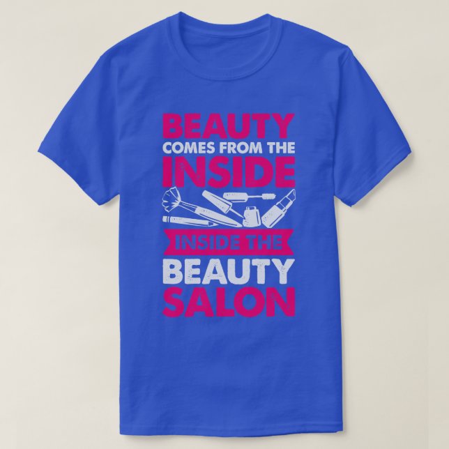 Camiseta Beauty Salon Makeup Artista Cosmetologista Gift (Frente do Design)