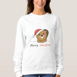 Camiseta Beaver Christmas Snow Winter Animals Beaver