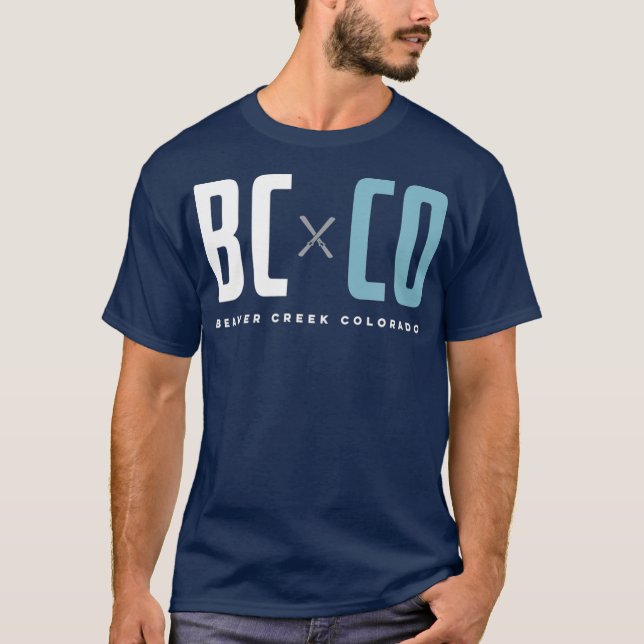 Camiseta Beaver Creek Colorado - Esqui Gráfico (Frente)