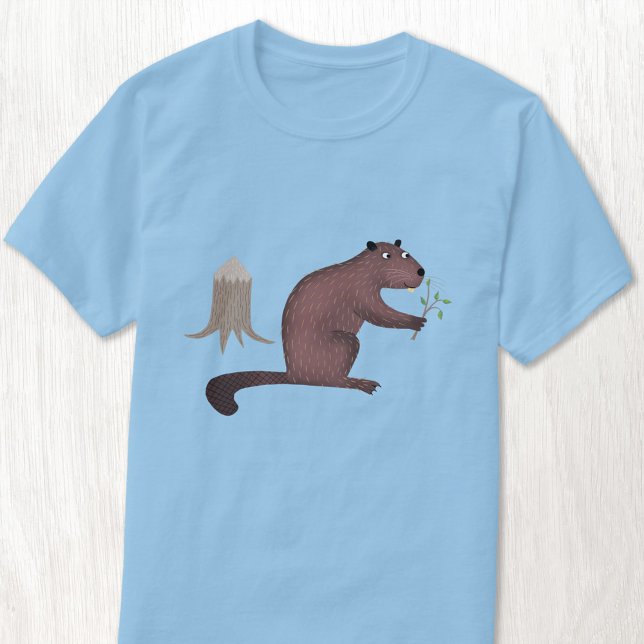 Camiseta Beaver Divertido (Fun beaver animal wildlife t-shirt )