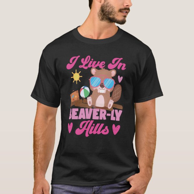 Camiseta Beaver I Live in Beaver Colinas 1 (Frente)