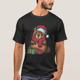 Camiseta Beaver Lover Natal Férias Papais noeis Beaver Nata
