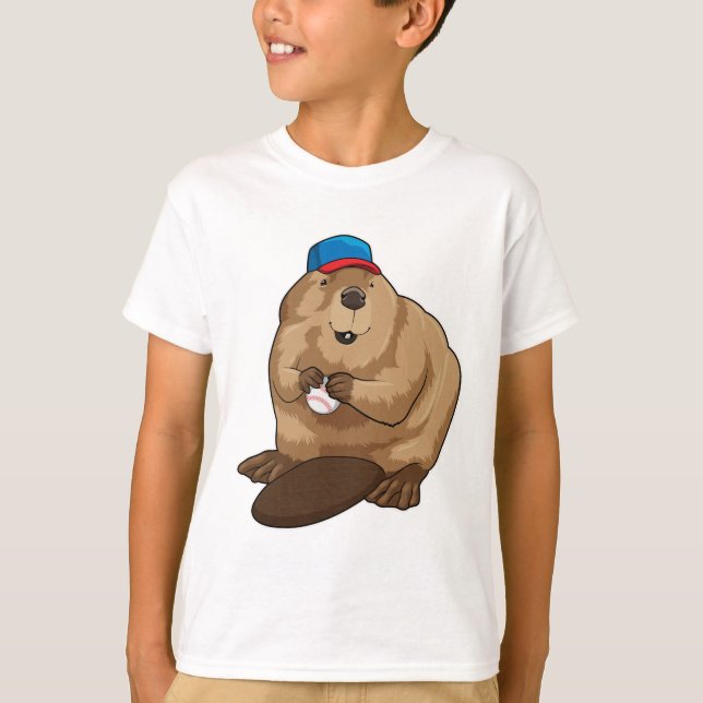 Camiseta Beaver no Baseball com Baseball (Frente)