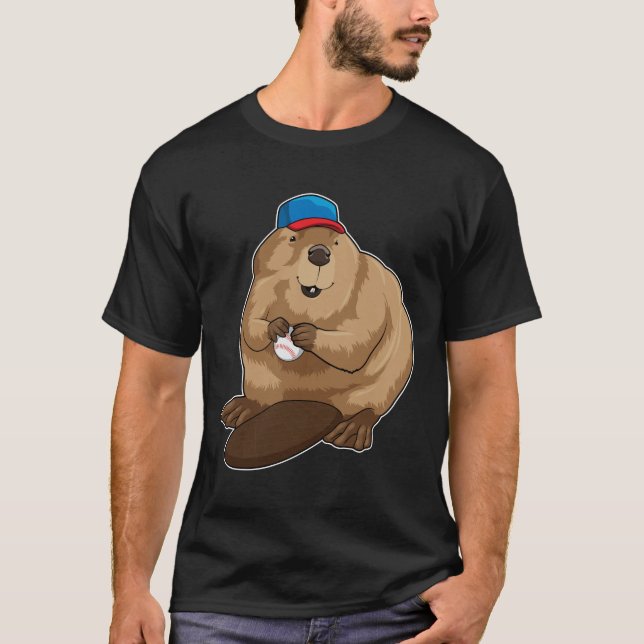 Camiseta Beaver no Baseball com Baseball (Frente)