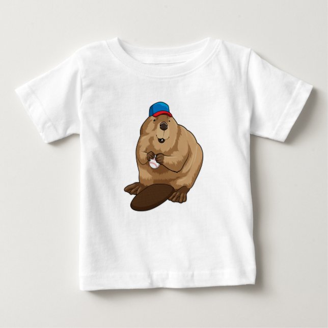 Camiseta Beaver no Baseball com Baseball (Frente)