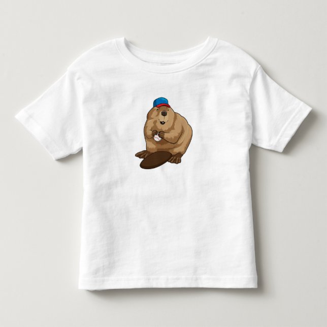 Camiseta Beaver no Baseball com Baseball (Frente)