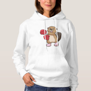 Camiseta Beaver no Boxing com luvas no Boxing