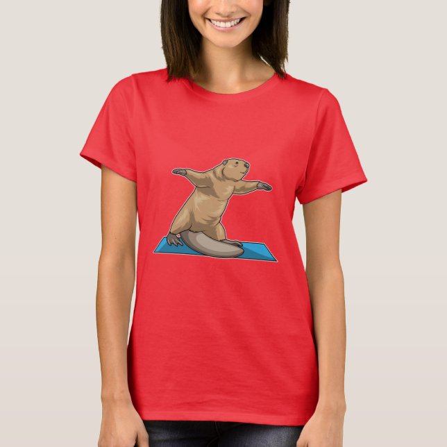 Camiseta Beaver Yoga Mat (Frente)