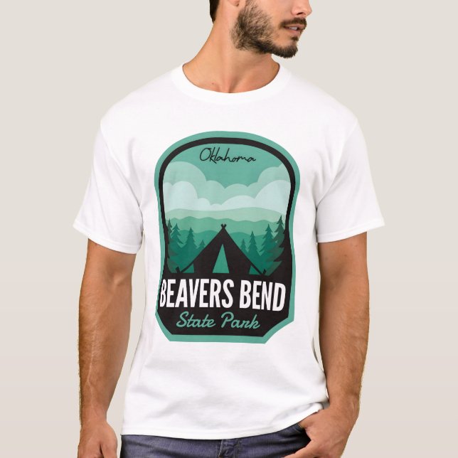 Camiseta Beavers Bend State Park OK Camping (Frente)
