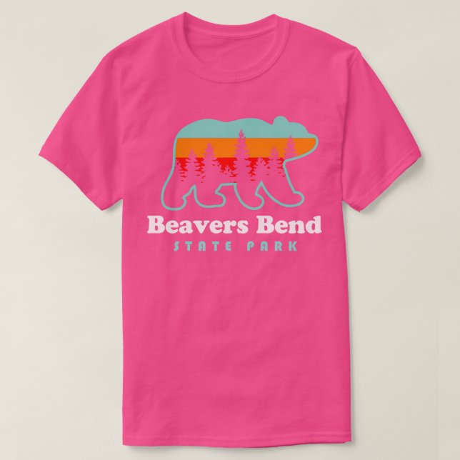 Camiseta Beavers Bend State Park Oklahoma Camping Hiking Be (Frente do Design)
