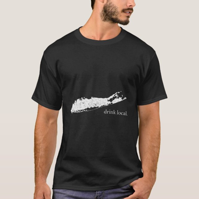 Camiseta Beba A Cerveja De Artesanato Longa Local Para Cerv (Frente)