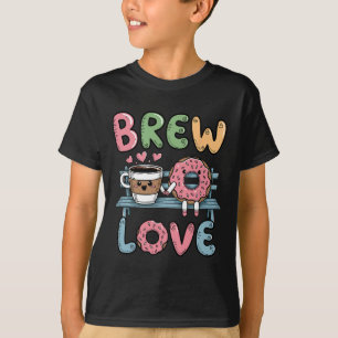Camiseta Beba Amor Sorva Donut De Café Aconchegante Valenti