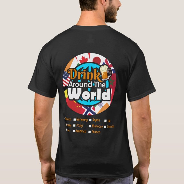 Camiseta Beba Ao Redor Do Mundo (Verso)