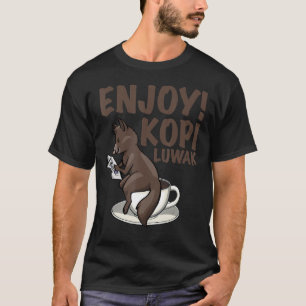 Camiseta Beba as minhas mulheres café Cat kopi luwak Amor 1