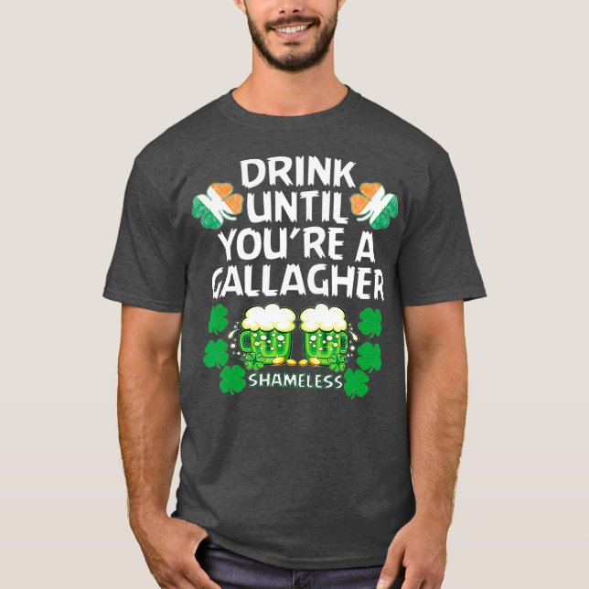 Camiseta Beba Até Que Você Seja Uma Rua Sensível De Galaghe (Frente)