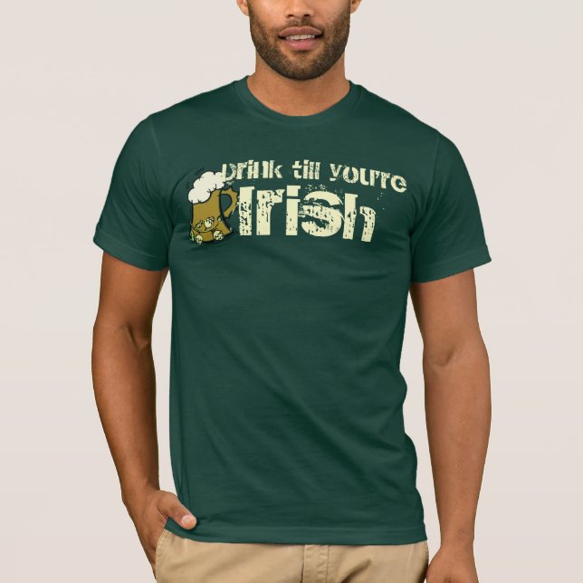 Camiseta Beba até se tornar irlandês (Frente)