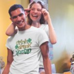 Camiseta Beba Bebado Bebida Rua Engraçado. Design de texto<br><div class="desc">Beba Rua verde engraçada com bebado,  Patrick design com sotaques de shamrock.</div>