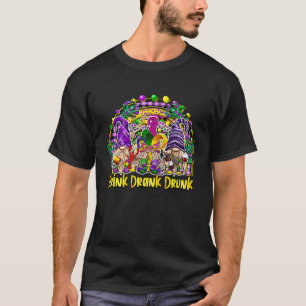 Camiseta Beba Bebeu Bêbado Gnomo Bebe Vinho Mardi Gras Rai