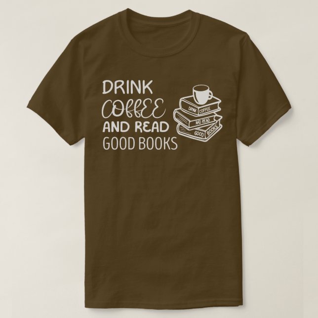 Camiseta Beba Café E Leia Boas Livros (Frente do Design)
