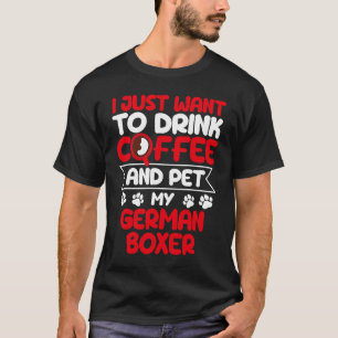 Camiseta Beba café e mastigue o meu humor de cão boxista al