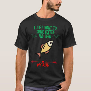 Camiseta Beba Café E Varra A Linha De Pesca Fofo