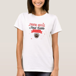 Camiseta Beba café Leitura Livros Desmantelar Sistemas