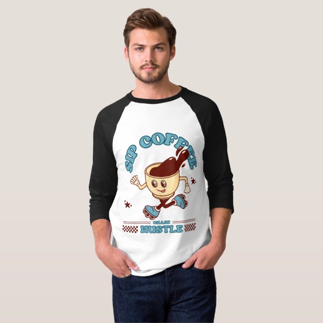 Camiseta Beba Café, Persiga o Sucesso (Frente Completa)