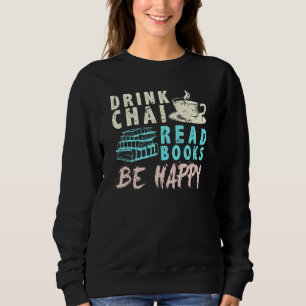 Camiseta Beba Chai Ler Livros Seja Feliz Tea Chai