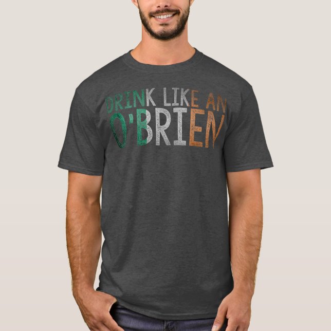 Camiseta Beba Como Um Apelido Irlandês Da OBrien (Frente)