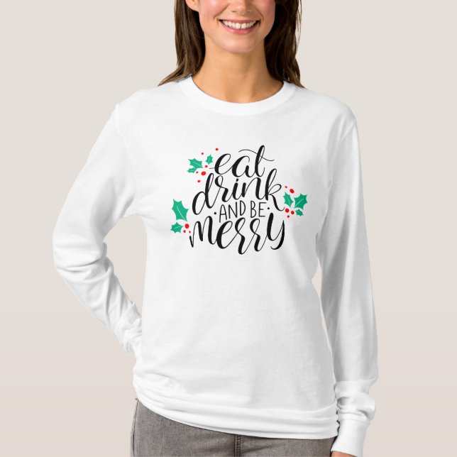 Camiseta Beba e seja Feliz (Frente)