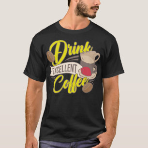 Camiseta Beba Excelente Café Amante de Grão Humor
