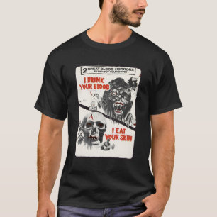 Camiseta Beba Filme de Horror Monstro do Halloween de Sangu