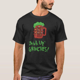 Camiseta Beba Grinches Engraçados Bebado Feriado De Natal S